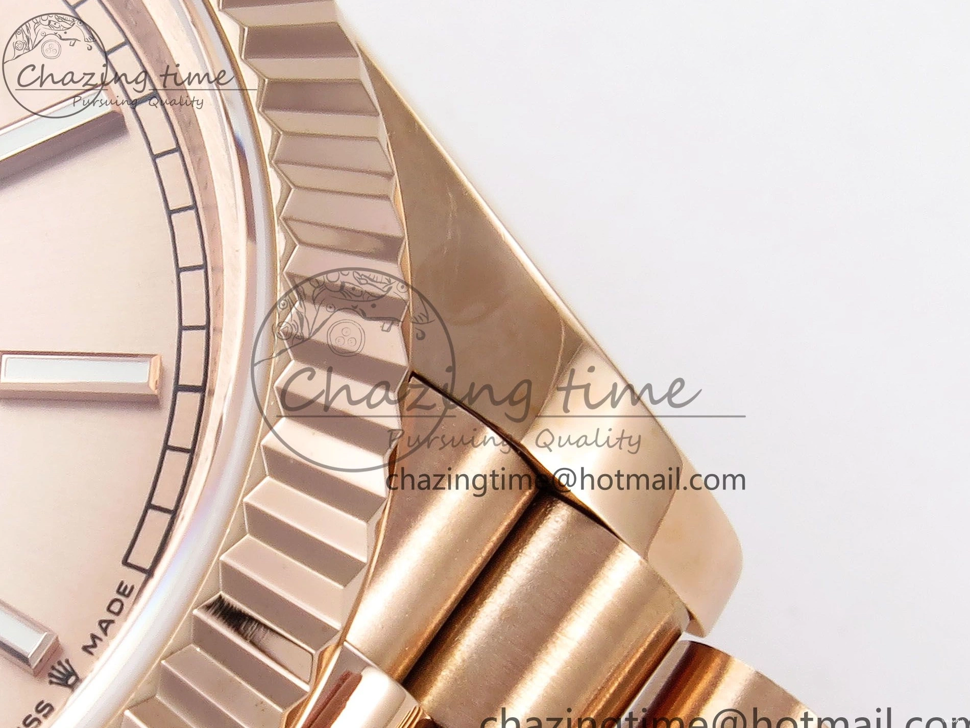 President Date JDF Stick Dial on V3 Steel 904L Bracelet Weight) RG Day (Gain 40 RG VR3255 0116